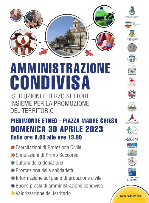 AMMINISTRAZIONE CONDIVISA | ISTITUZIONI E TERZO SETTORE INSIEME PER LA PROMOZIONE DEL TERRITORIO