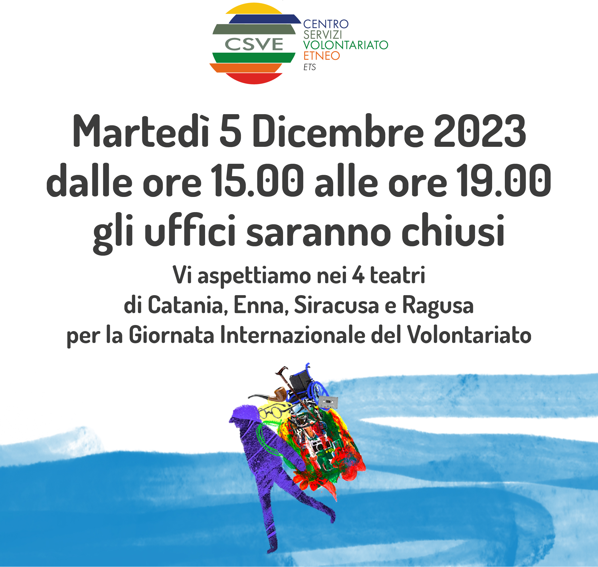 Uffici Chiusi pomeriggio Martedì 5 Dicembre 2023