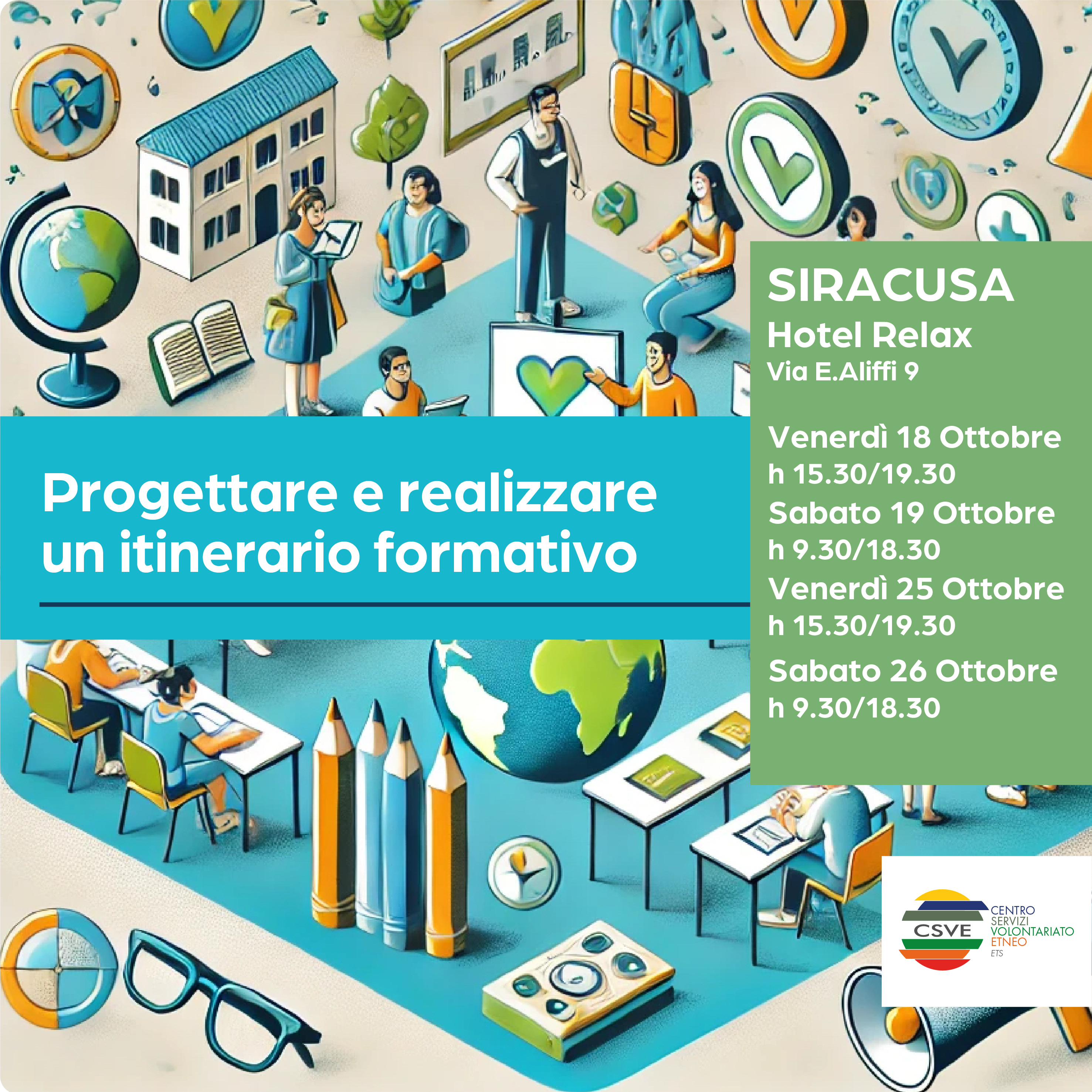 Progettare e realizzare un itinerario formativo, corso a Siracusa