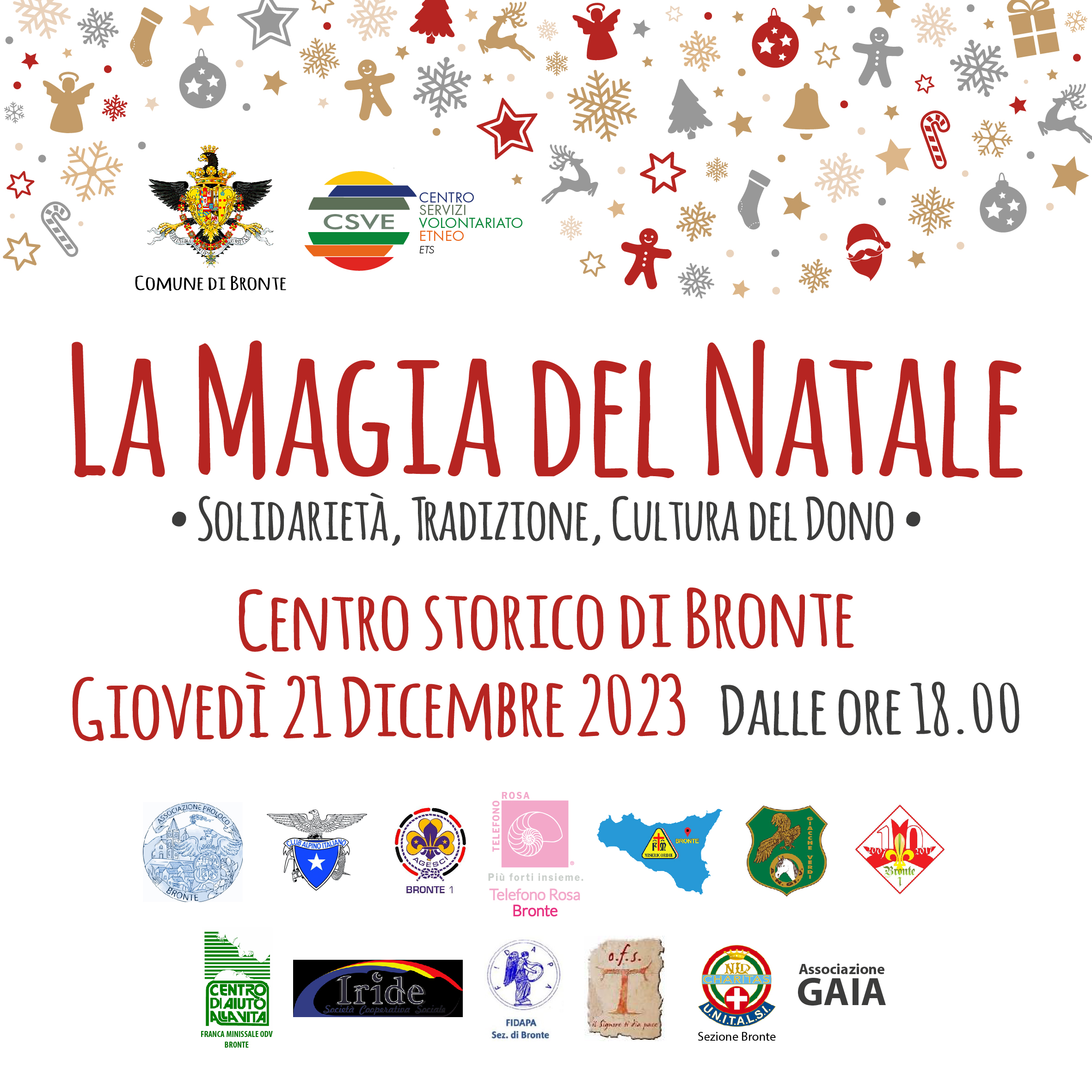 LA MAGIA DEL NATALE CON I VOLONTARI DI BRONTE