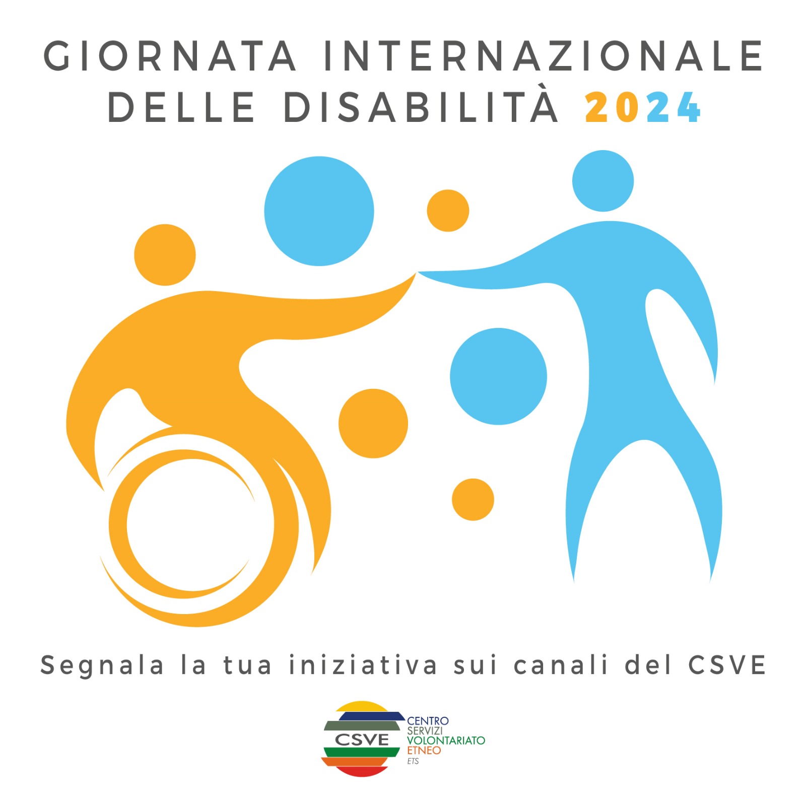 Giornata Internazionale delle Disabilità: Segnala la tua iniziativa sui canali del CSVE