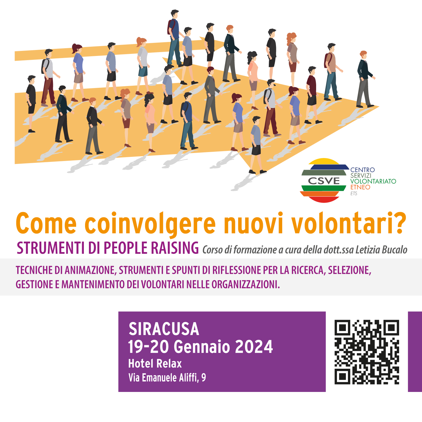 Come coinvolgere nuovi volontari? Corso sul People Raising a Siracusa