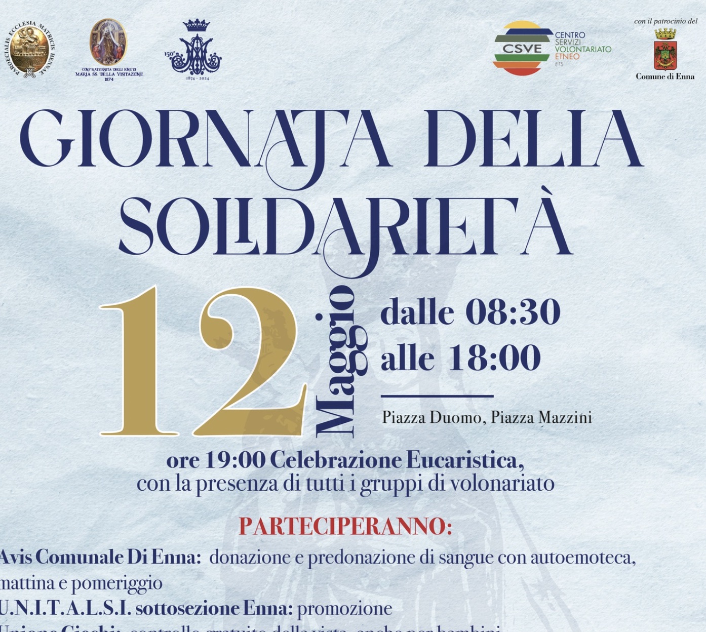 Enna, Giornata della Solidarietà con gli ETS del territorio 